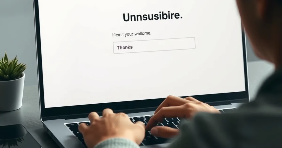 The Unsubscribe Page That Thanks Them for Closing the Loop